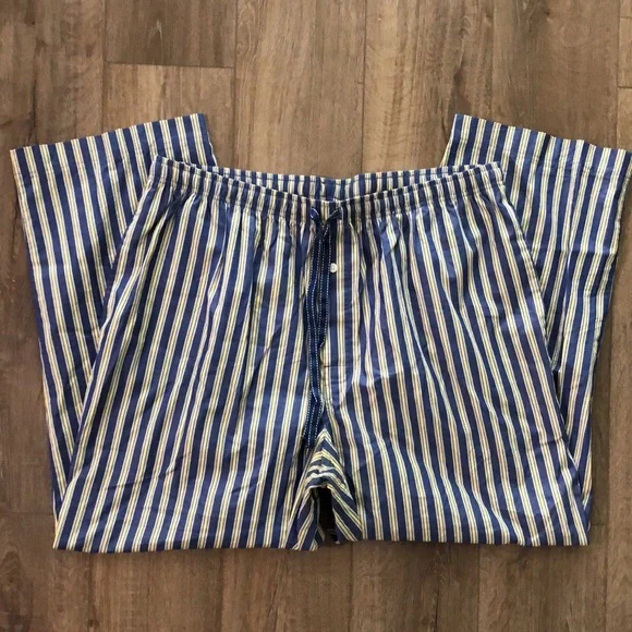 Worn once - STAFFORD 100% Cotton Men’s Sleep Pants / Pajama Bottoms - Picture 4 of 9